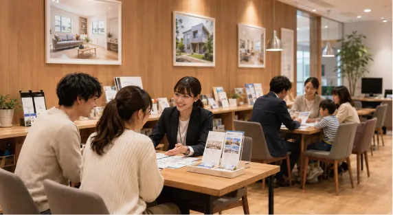 住まい・移住相談ゾーンの様子